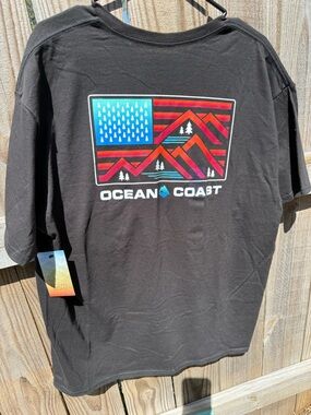 Ocean & Coast Black Graphic Short-Sleeve Tee